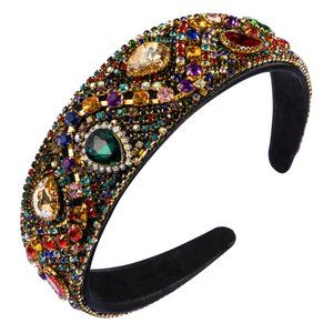 Baroque Rhinestone Headband Crown and Tiara